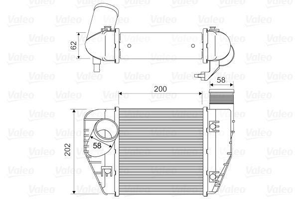VALEO Intercooler 818326 818326 VALEO intercooler Audi 100
