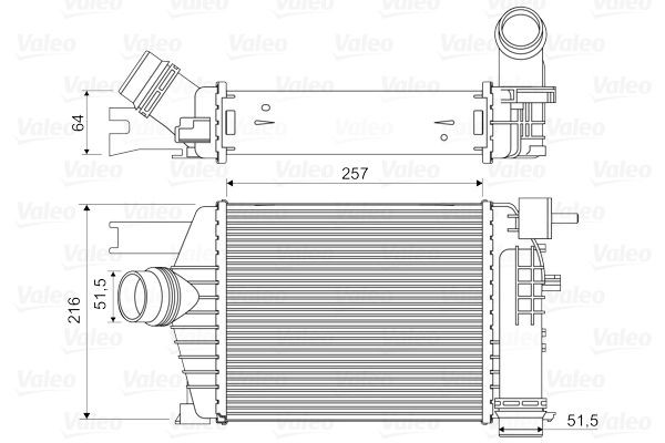 VALEO Chladič plniaceho vzduchu 818343 VALEO 818343 Chladič plniaceho vzduchu Ford FOCUS originálne