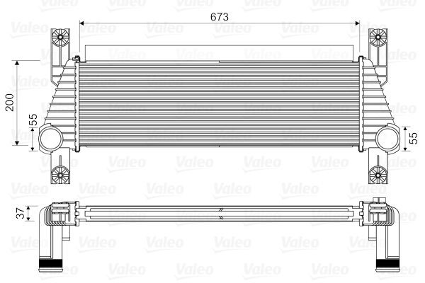 VALEO Intercooler 818352 VALEO 818352 costo Intercooler MAZDA 626 II Hatchback (GC) originale