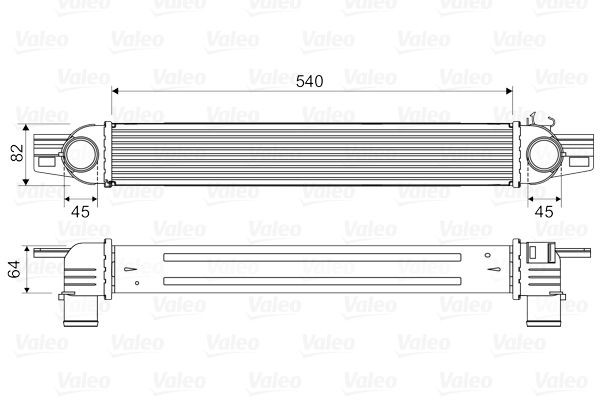 VALEO Intercooler 818545 Échangeur de turbo VALEO 850 818545 pas cher