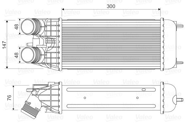 VALEO Intercooler 818547 VALEO 818547 Kadett A Stationcar Intercooler originale pris