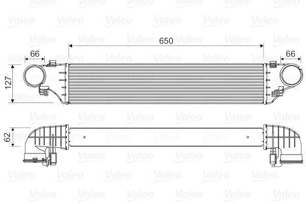 VALEO Intercooler 818552 818552 VALEO intercooler för turbo MERCEDES-BENZ 111-serie