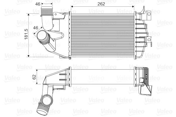 VALEO Ιντερκούλερ 818556 Intercooler VALEO LANCIA 818556