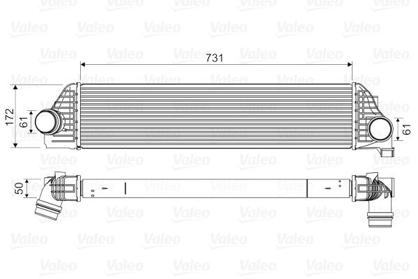 VALEO Intercooler 818561 VALEO 818561 SSANGYONG KORANDO turbo intercooler cost
