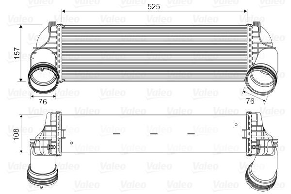 VALEO Intercooler 818562 IVECO intercooler för turbo VALEO 818562
