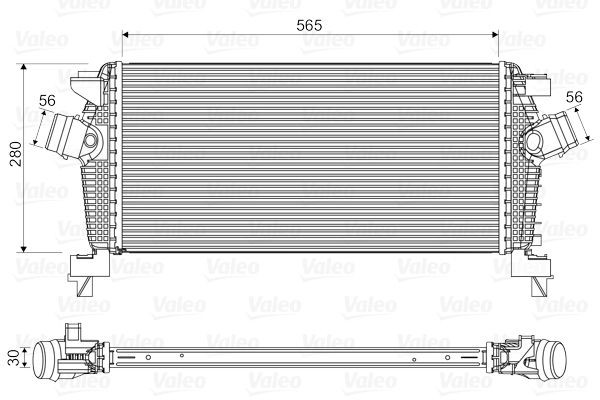 VALEO Intercooler 818565 Opel COMBO Intercooler VALEO 818565