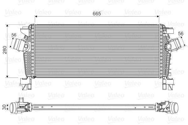 VALEO Chladič plniaceho vzduchu 818566 818566 Intercooler CHEVROLET EPICA VALEO