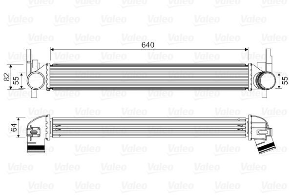 VALEO Vahejahuti 818574 hind Intercooler DODGE 818574 VALEO