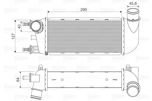 Intercooler VALEO 818582 VALEO 818582: Échangeur d'air Fiat 500 2021