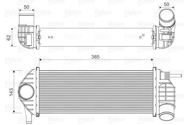 VALEO Intercooler 818584 818584 Échangeur RENAULT 19 VALEO