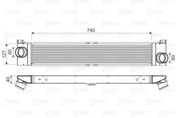 VALEO Interkūlers 818586 Starpdzesētājs VALEO Fiat GRANDE PUNTO 818586