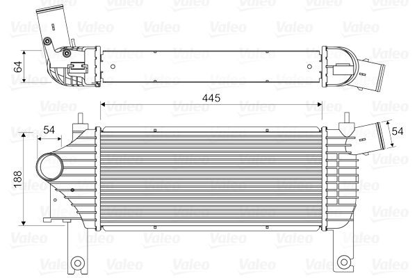 VALEO Intercooler 818608 Ladeluftkjøler VALEO X-TRAIL 818608 billige
