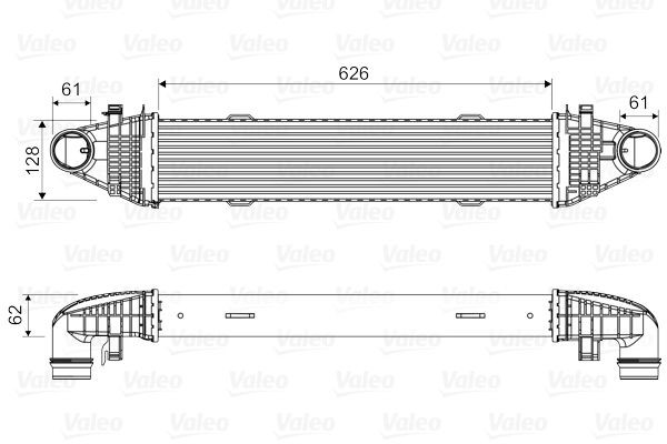 VALEO Ladeluftkühler 818616 818616 VALEO SSANGYONG ACTYON Ladeluftkühler Kosten