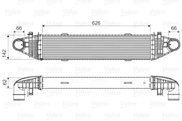 VALEO Intercooler 818617 818617 VALEO laddluftkylare MERCEDES-BENZ 111-serie