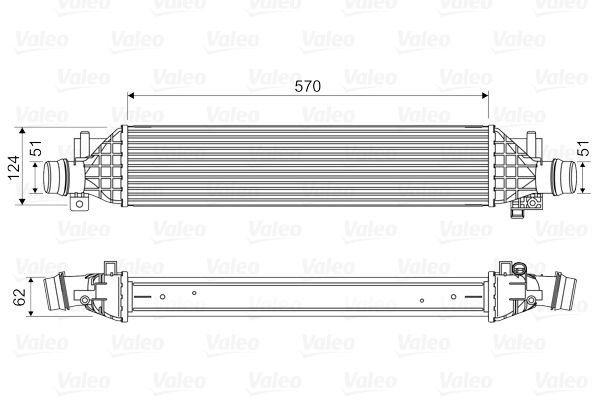 VALEO Intercooler 818629 VALEO 818629 Intercooler Corvette C5 Cabrio originale prezzo
