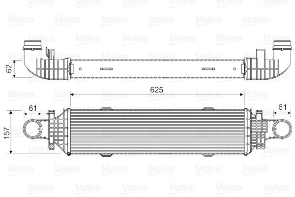 VALEO Intercooler 818631 818631 Ladeluftkjøler MERCEDES-BENZ VITO VALEO