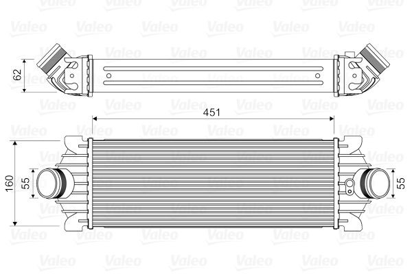 VALEO Intercooler 818644 VALEO 818644 originale Intercooler Transit Mk7 Flatvogn lastebil / Chassis (V363) hva koster