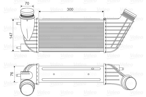 VALEO Intercooler 818651 Intercooler VALEO DS3 818651 billige