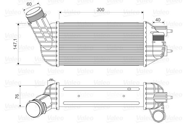 VALEO Ιντερκούλερ 818652 Ιντερκούλερ VALEO Citroën C3 818652