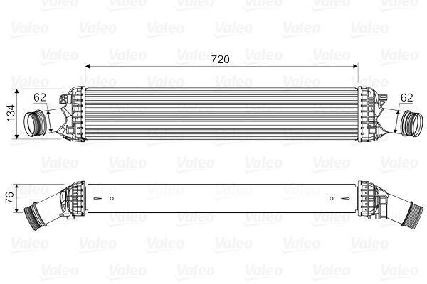 Intercooler VALEO 818654 VALEO 818654 Radiador do ar de sobrealimentação AUDI Q5 2014