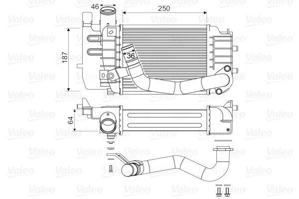 VALEO Intercooler 818655 VALEO 818655 Radiator intercooler Subaru Impreza GC prijs