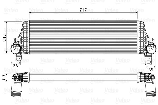 VALEO Ladeluftkühler 818659 818659 VALEO INFINITI Ladeluftkühler