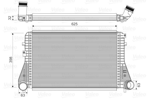 VALEO Intercooler 818674 Intercooler VALEO Suzuki X-90 818674