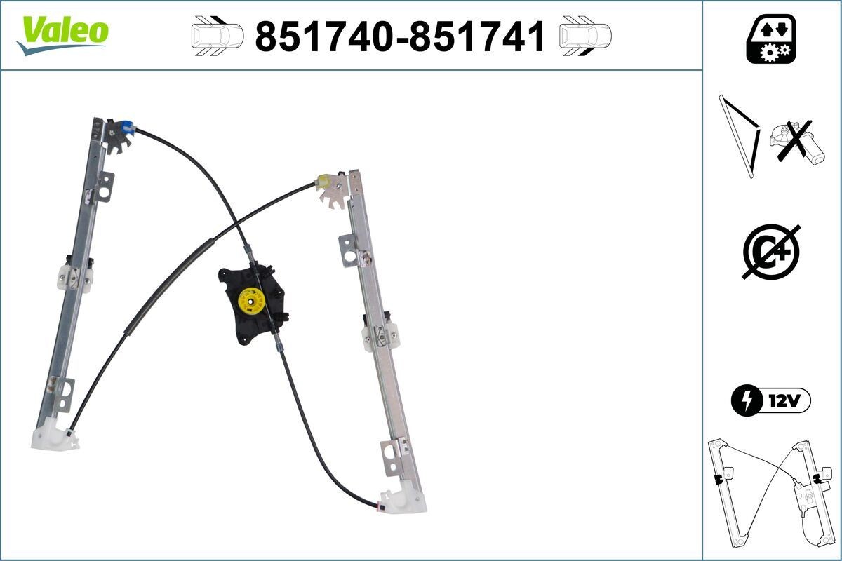 VALEO Rudehejs 851740 VALEO 851740 VOLVO V60 I Van / Stationcar (155) Rudehejs til en rimelig pris