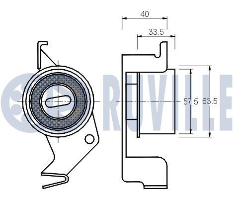 RUVILLE Motorsteunlager 325271 325271 Motorsteun RUVILLE BMW 5-serie