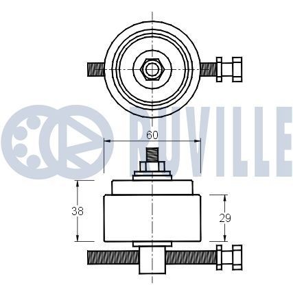 RUVILLE Έδραση, κινητήρας 325569 RUVILLE Βάσεις στήριξης κινητήρα OPEL 325569