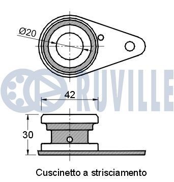 RUVILLE Aksialledd, parallellstag 916067 Styrestag RUVILLE Opel MANTA 916067