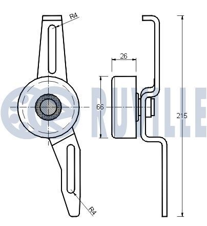 RUVILLE Achteras rubber 985345 985345 Achteras rubber HYUNDAI IONIQ RUVILLE