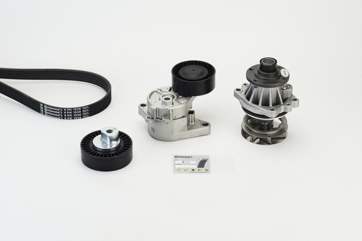 Veepump+ soonrihmakomplekt CONTITECH 6PK1538WP1 CONTITECH 6PK1538WP1: Soonrihmakomplekt BMW 7. Seeria 2001