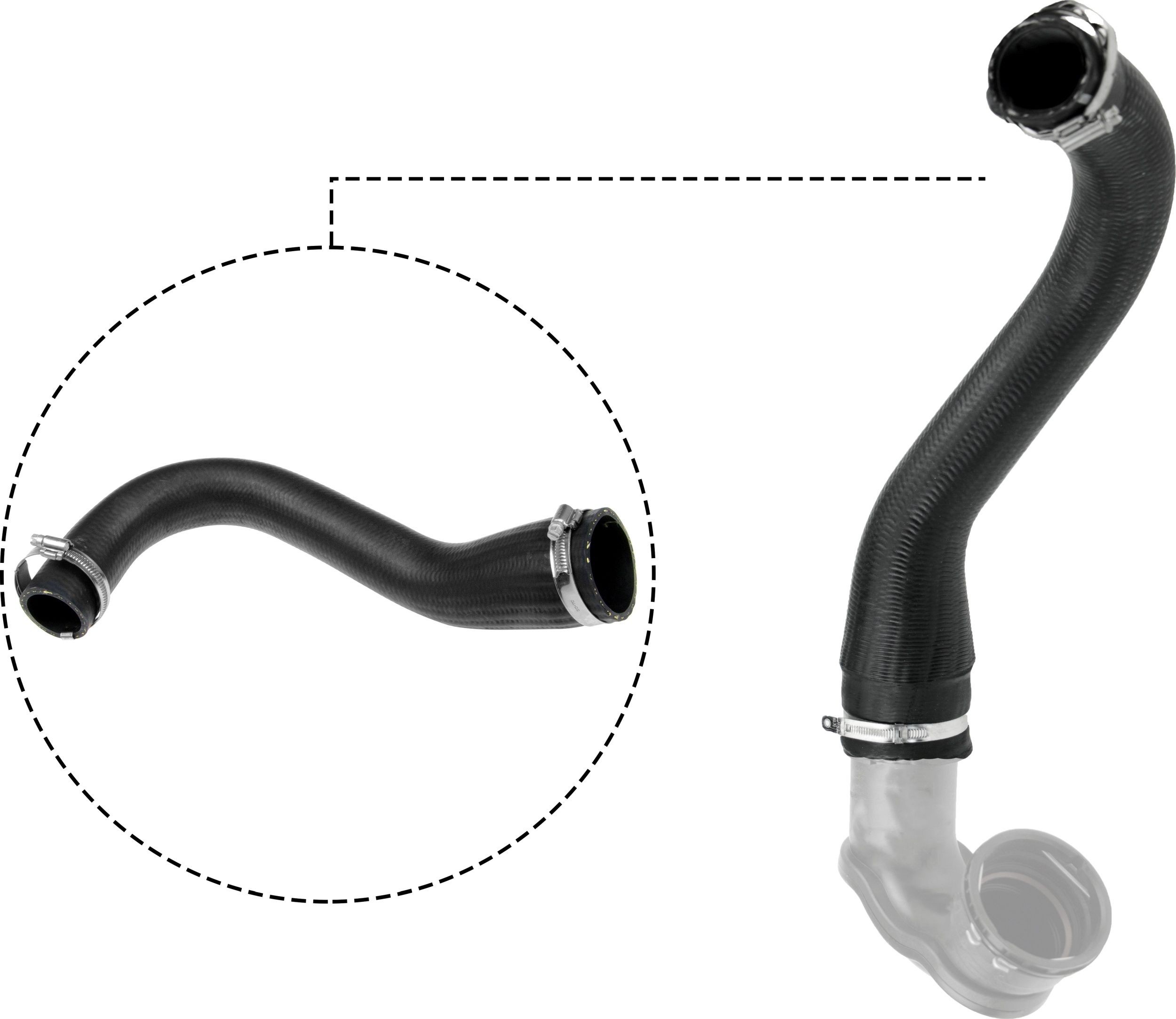 GATES Laadluchtslang 09-0174 GATES 09-0174 Turboslang FIAT SCUDO originele