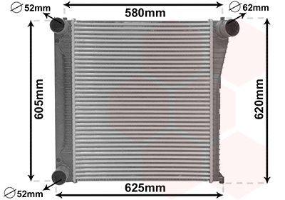 VAN WEZEL Intercooler 02014708 02014708 Ladeluftkjøler LAND ROVER FREELANDER VAN WEZEL