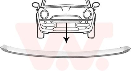VAN WEZEL Mostrina, Paraurti 0506580 VAN WEZEL 0506580 Modanatura paraurti Musso SUV originale prezzo