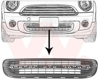 VAN WEZEL Bumper grill 0508590 VAN WEZEL 0508590 Bumper grill