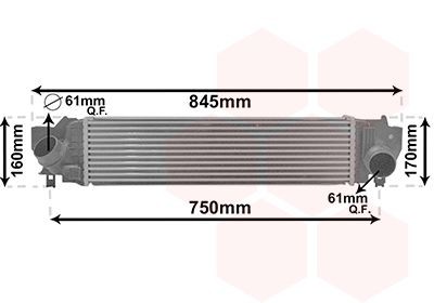 Vahejahuti VAN WEZEL 06014702 VAN WEZEL 06014702 Õhuradiaator BMW 1. Seeria 2020