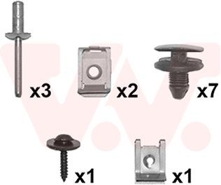 Mounting Kit, mud guard VAN WEZEL 0925796 VAN WEZEL 0925796 CITROЁN C15 1999 wing price