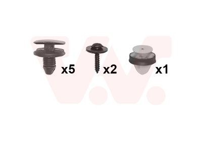 VAN WEZEL Mounting Kit, mud guard 0929796 VAN WEZEL 0929796 Citroën C3 Pluriel fender replacement