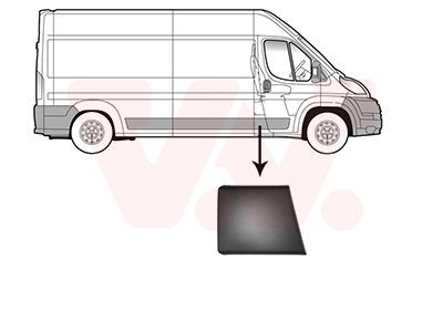 VAN WEZEL Friso, painel lateral 1651406 Friso painel lateral CITROËN VAN WEZEL 1651406