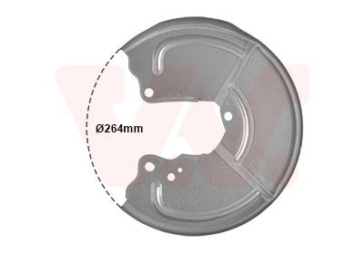 VAN WEZEL Chapa deflectora, disco de travão 1754373 VAN WEZEL 1754373 originais Chapa deflectora disco de travão PEUGEOT 208 preço