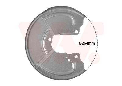 VAN WEZEL Bremseskjold 1754374 VAN WEZEL 1754374 Ankerplader Fiat Ducato 290 Flatvogn lastebil billige