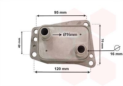 VAN WEZEL Radiador de óleo, óleo do motor 18013719 VAN WEZEL 18013719 Radiador de óleo do motor Jumpy III Van (V) preço