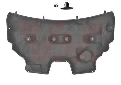 VAN WEZEL Motorrom isolering 1807460 Motor- / understellbeskyttelse VAN WEZEL AVENSIS 1807460 billige