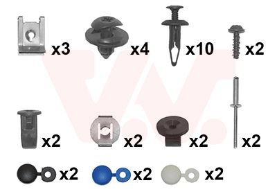 VAN WEZEL Montāžas komplekts, Buferis 1808794 VAN WEZEL 1808794 Bufera kronšteins Ford Focus IV HN cena