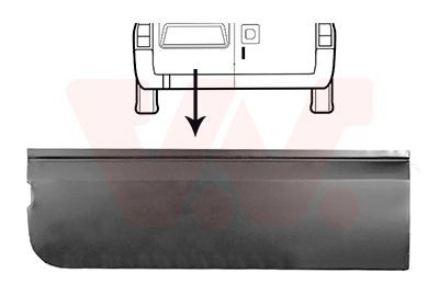 VAN WEZEL Rear door 1985149 1985149 VAN WEZEL tailgate HONDA JAZZ