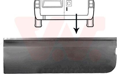 VAN WEZEL Rear door 1985150 1985150 VAN WEZEL tailgate for MERCEDES-BENZ C-Class