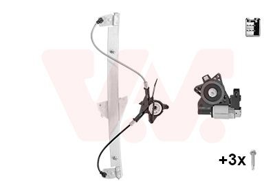 VAN WEZEL Mechanizmus zdvíhania okna 2734266 Mechanizmus zdvíhania okná VAN WEZEL JAGUAR 2734266