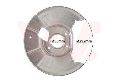 VAN WEZEL Bremseskjold 2754374 Bremseskjold Mazda GG 2754374 VAN WEZEL